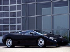 Cars 1992 bugatti eb110 g t supercar Desk Mat Stitched
