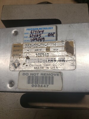 専用M Revere Transducers Inc. load cell 363-D3-5K-0BPH 3mv 5K | eBay