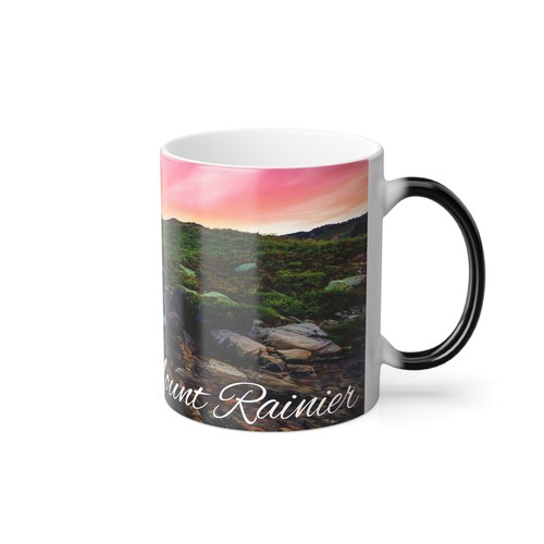 ¡Cambio de color! Mt. Taza de café de cerámica Rainier National Park ThermoH Morphin - Imagen 6 de 9