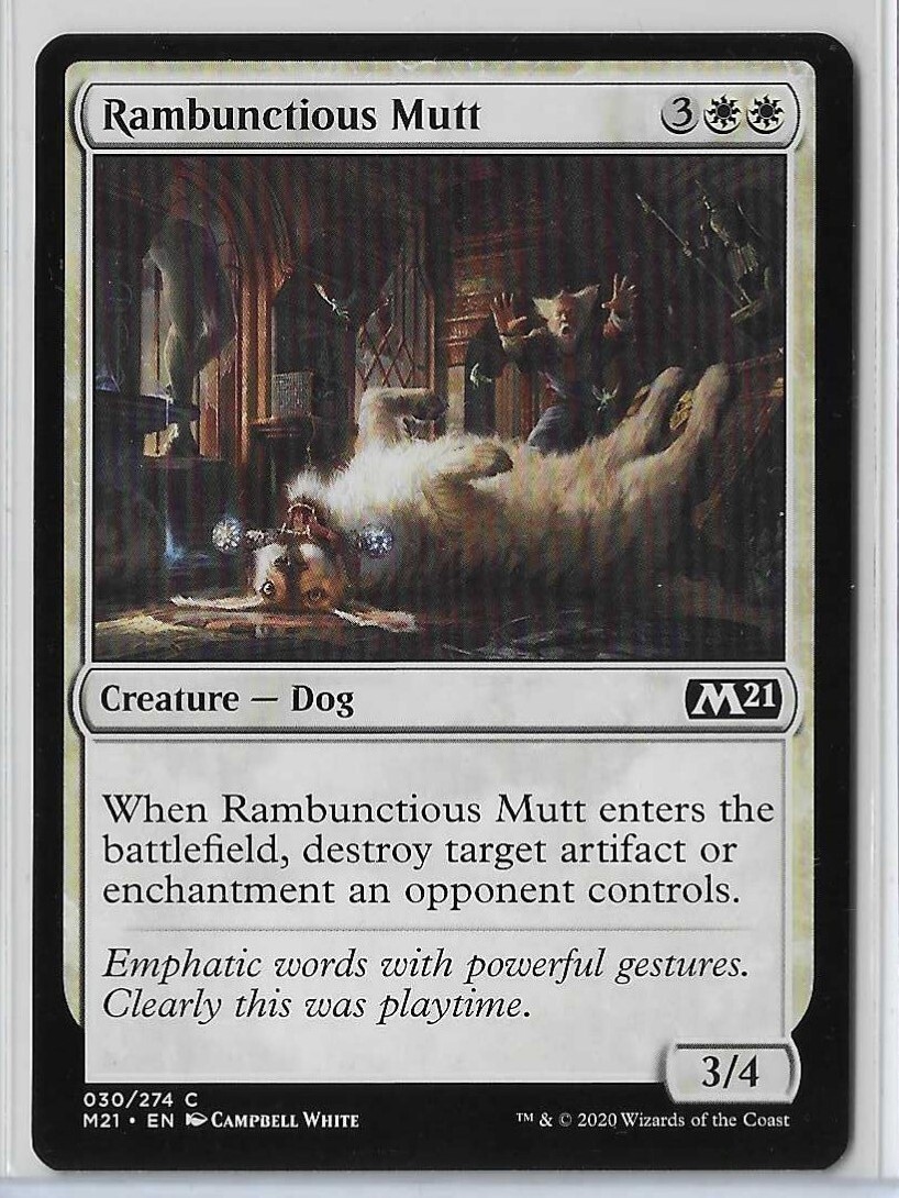 MTG Rambunctious Mutt Core Set 2021 (M21) Common Magic Card #030/274 Unplayed