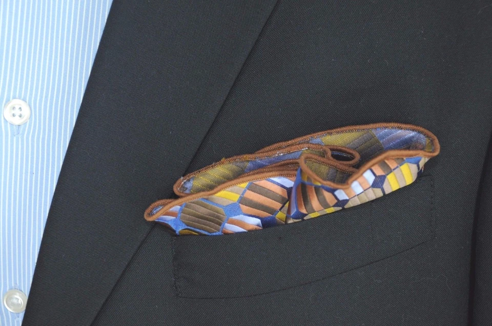 Lord R Colton Masterworks Bolsillo Redondo Púrpura Estocolmo Seda $75 Venta al por menor Nuevo Foto 2 de 2