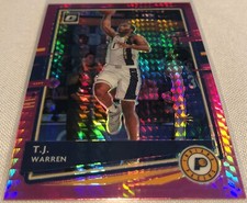 2020-21 Donruss Optic Basketball T.J. Warren Indiana Pacers Pink Hyper Prizm #24