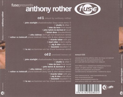 ANTHONY ROTHER - FUSE PRESENTS: ANTHONY ROTHER NEW CD