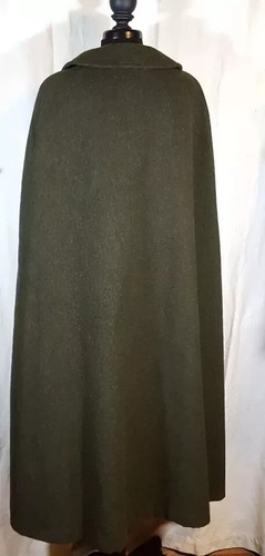 Mens Wool CLOAK Coat Long Cape Jacket - Picture 3 of 5