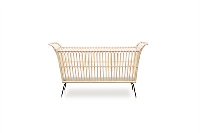 Kinderbett Rattanbett FREDERICK im vintage design, handgefertigt *NEU*