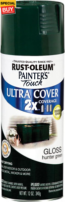 Rust-Oleum  Ultra Cover Gloss Hunter Green Spray Paint 12 oz.
