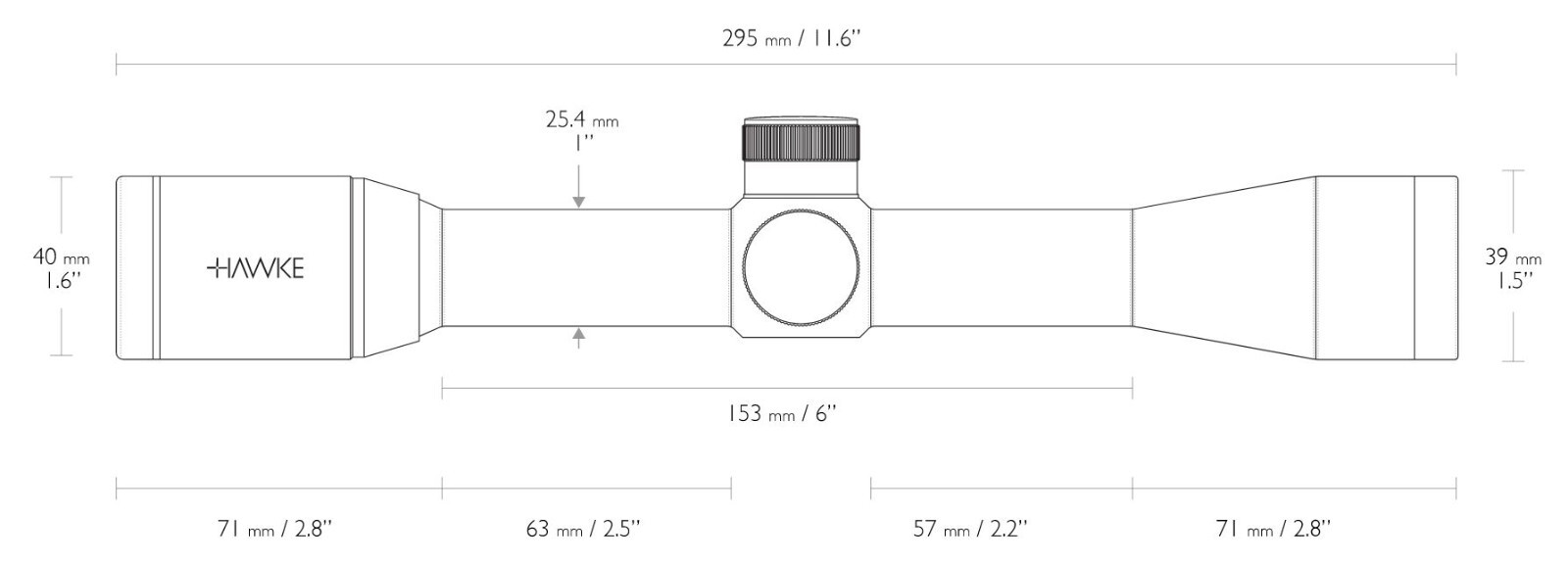 Hawke Vantage 4x32 30/30 Duplex Rifle Scope for sale online eBay