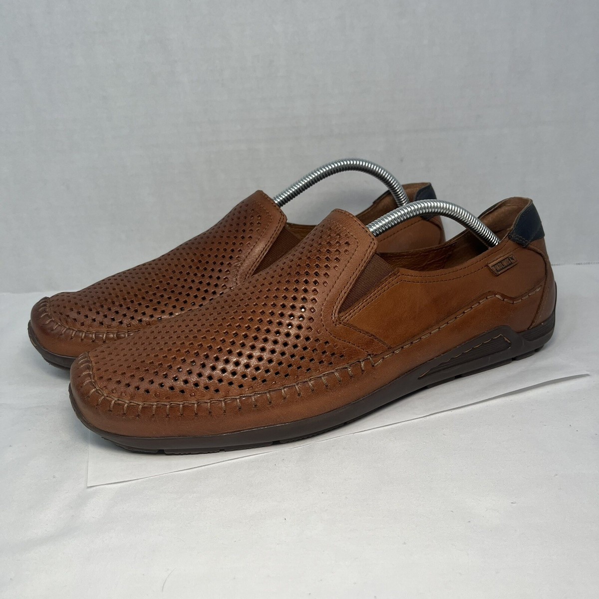 Pikolinos Azores Driving Shoes Brandy Leather Loafers 