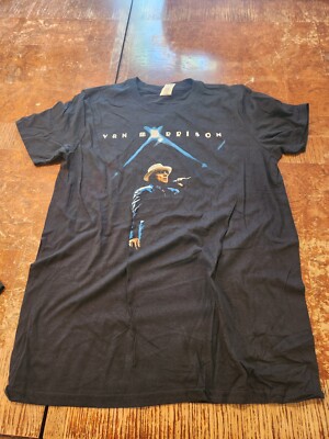 Van Morrison 2016 Tour Black T-Shirt Adult - Men s Size Large #S52