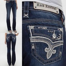 NWT Womens Rock Revival Betty Boot Jeans BS400 27 28 29 30 32 33 34 36 Reg Long
