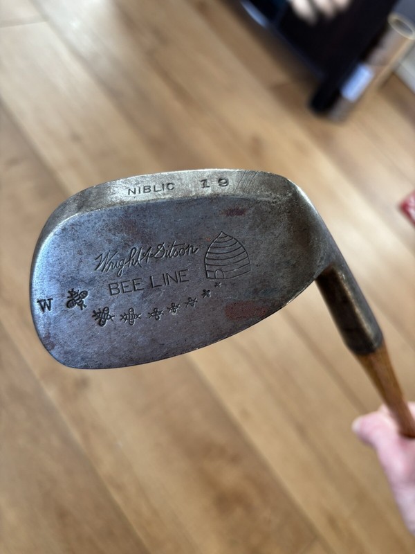 VINTAGE 20S 30S WRIGHT DITSON BEE LINE Hickory Shaft NIBLIC