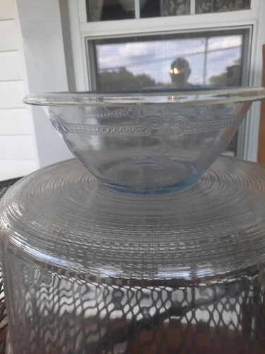 Vintage Anchor Hocking Fire King Philbe 8 3/8” UTILITY BOWL #B3467 Sapphire Blue
