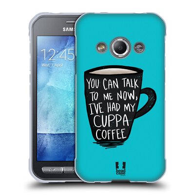 HEAD CASE DESIGNS COFFEE FIX SOFT GEL CASE FOR SAMSUNG PHONES 4