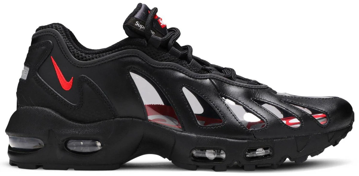 Nike Supreme x Air Max 96 Black for Sale | Authenticity Guaranteed