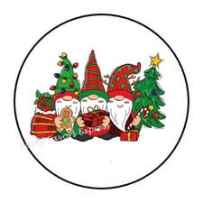 CHRISTMAS GNOMES ENVELOPE SEALS LABELS STICKERS PARTY FAVORS
