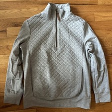 Pullover Gray Sweater Quarter Zip