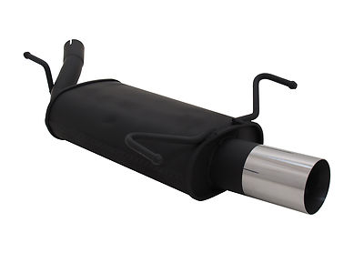 NOVUS Sportauspuff Endschalldämpfer 1x90mm RL passend für OPEL TIGRA TWINTOP 