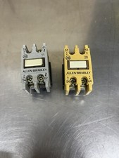 Lot Of 2 Allen Bradley Add On Contact Block 195-FA20 195-FA11 New Old Stock