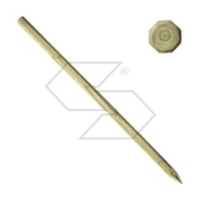 Pole IN Wood Octagon For Fence Electrical 150 CM - Ø 6 CM