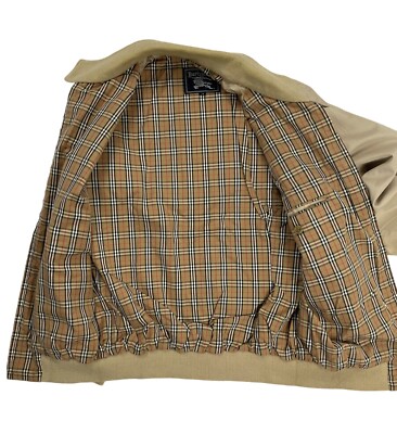 Vintage Burberry Nova Check Bomber Harrington Jacket 90s Size