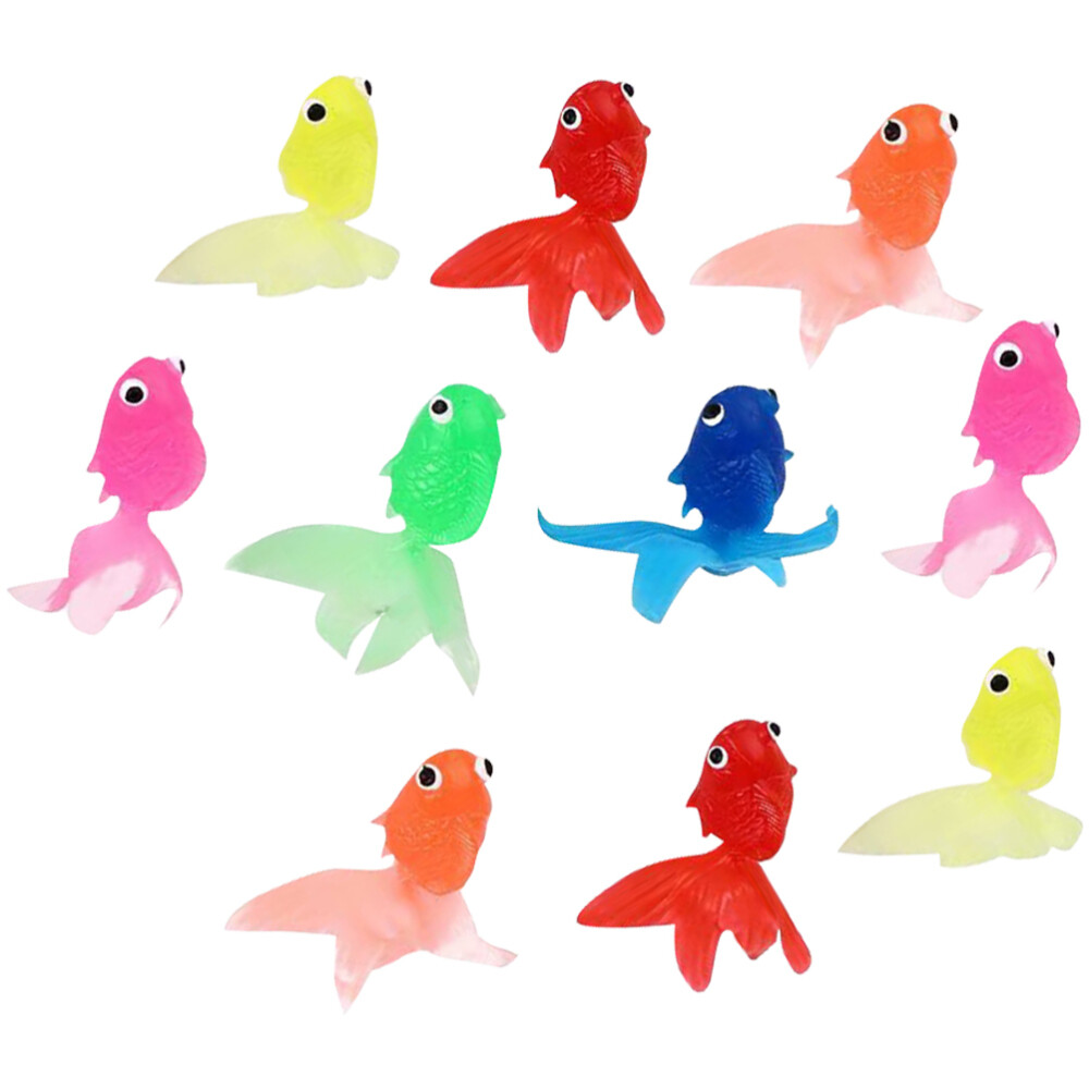 floating fake goldfish