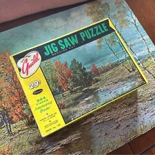 Vintage Guild Jigsaw Puzzle Machine Cut 304 Pieces .29 Cent Version Late Summer