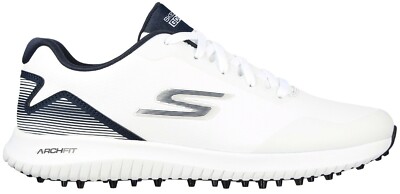 New 2022 Skechers Go Golf Max 2 Golf Shoe White/ Navy  display picture 3
