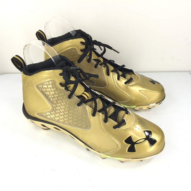 New Rare UA Under Armour Clutch Fit Football Cleats Men's 13.5 Gold eBay