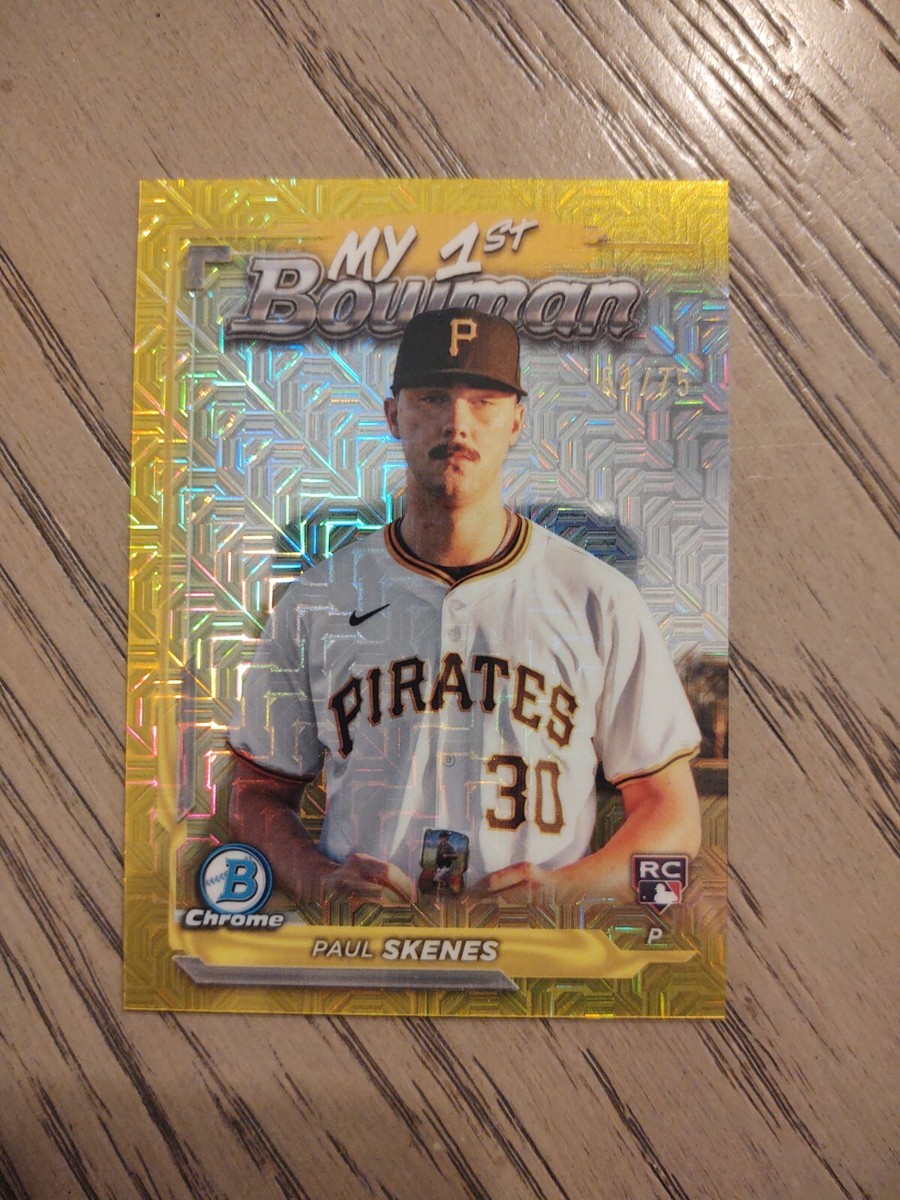 シングルカード Topps - PSA 10 Bowman Paul Skenes My 1st Bowman 2024 Bowman Chrome MY 1ST BOWMAN MOJO REFRACTOR #M1B-36 PAUL