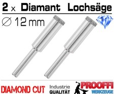 2 Stück Granit Fliesen Diamant Bohrkrone 12 mm Glas Keramik Feinsteinzeug Bohrer