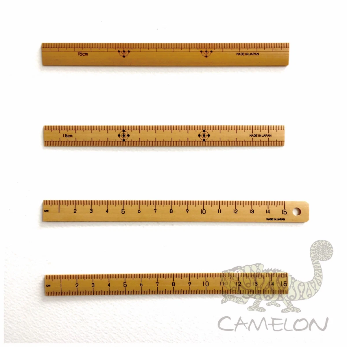 MADE IN JAPAN Japanese Bamboo Rule Small Ruler Scale 15cm 150mm