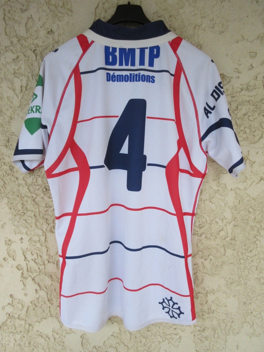 Maillot Rugby COSAT CAPITOLE XV - Misterugby N°4 - Blanc Moulant - Taille XXL