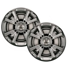 JENSEN 6.5" High Performance Coaxial Speakers Marine/Waterproof - Silver Pair