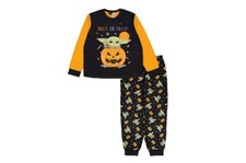 Star Wars Kids Pajamas Set 2 pieces 2T Mandalorian Family Sleep Black And Orange