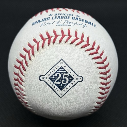2017 Orioles Camden Yards 25th Anniversary Rawlings Official Logo Baseball