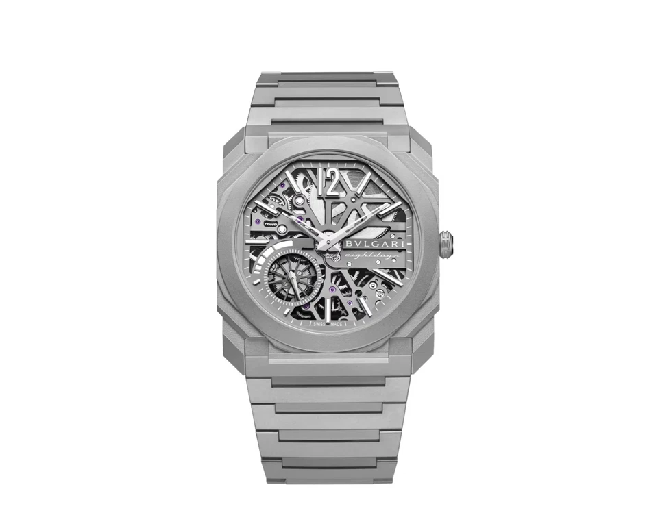 Bvulgari Octo Finissimo Skeleton 8 Days Titanium Watch 103610 - Image 2 of 4