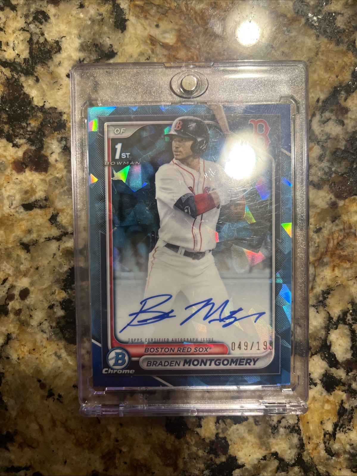 Braden Montgomery 2024 Bowman Chrome Draft, 1st Sapphire Auto /199, #CPA-BM