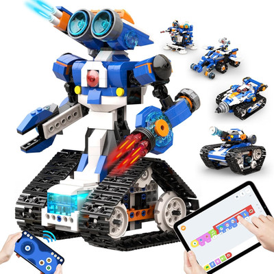 STEM Robot Toy 6-In-1 Robot Building Kit for Boys Age 8-12, APP Remote Control S