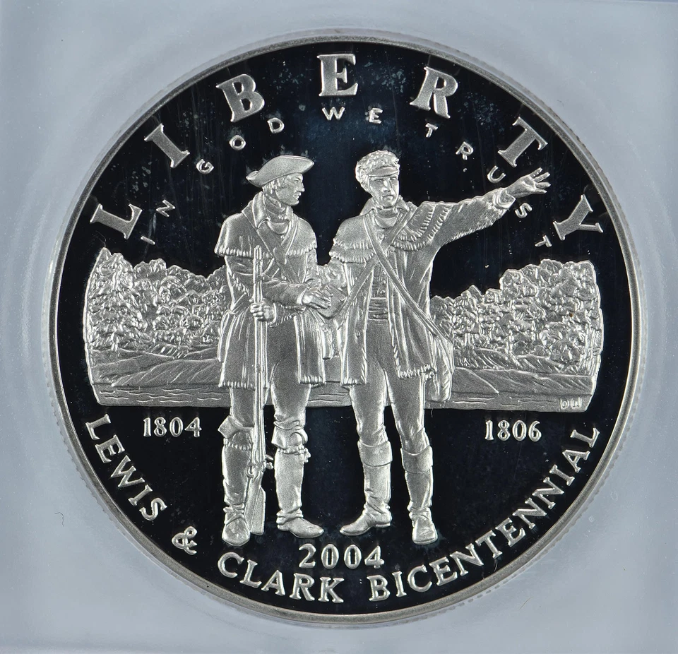 2004-P Lewis & Clark Commemorative Silver Dollar PR70 DCAM ICG *3907 - Image 3 of 4