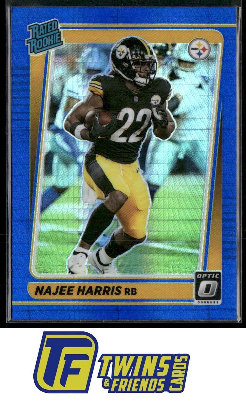 2021 Donruss Optic #213 Najee Harris Blue Hyper