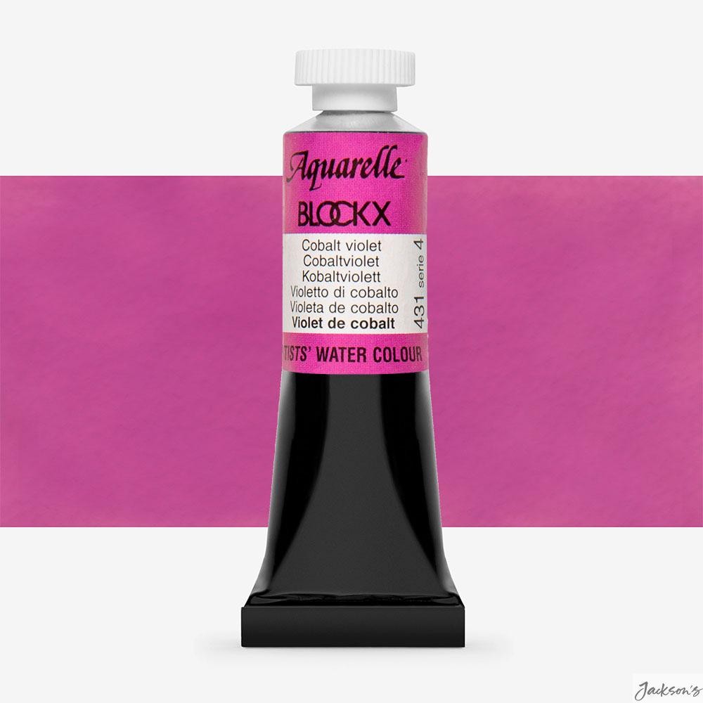 Blockx Watercolour Paint Tube Pigment PV14 15ml Cobalt Violet For Artists