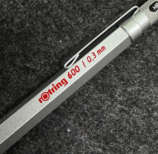 Vintage 1990 rOtring 600 0.3mm Silver Mechani...