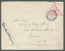 Brit. Feldpost/Zensur, 23 SP 15, Field Post Office G, "Passed by Censor No 881"