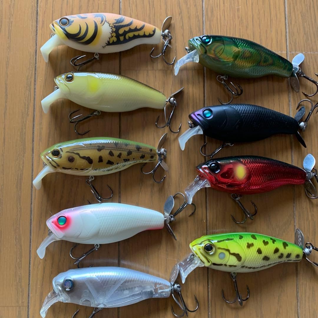 Price reduction, bass fishing retirement, 90 hard lures set (opened), Megabass, - Image 10
