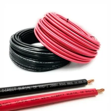 6 Gauge Solar Panel Professional Wire - Made in USA - 2x50 Ft Copper PV Wire ...