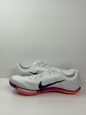 Nike Air Zoom Maxfly 2 White Blue Track Spike Sprinting FD8395-100