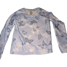 Oshkosh Cute Swim Shirt Butterfly Rash Guard Swimtop Girls UPF 50 Size 5/5A