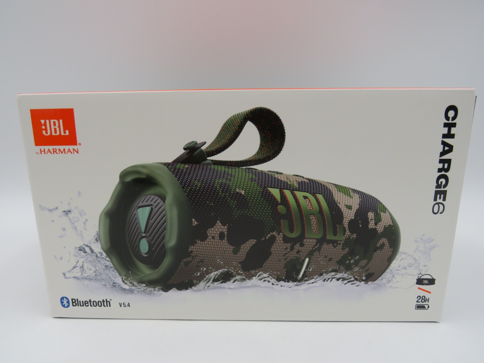 JBL Charge 6 Portable Waterproof Bluetooth Speaker Camo NEW SEALED