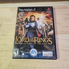 Lord of the Rings Return of the King Sony PlayStation 2 PS2 CIB READ Scratches