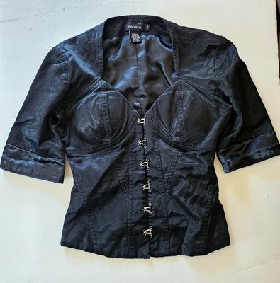 Arden B. - Vintage Corset Structure Style Bustier Top With Hook
